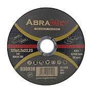 Армированный абразивный отрезной круг по металлу и нержавейке 41 14А 125х1,2х22,23 AbraMet