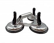 Присоска алюминиевая зажимная тройная для плитки и стекла 118 мм, 282003