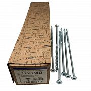 Конструкционные саморезы TCC 8х240 потайные (50 шт)