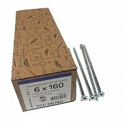 Конструкционные саморезы TCC 6х160 потайные (100 шт)
