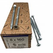 Конструкционные саморезы TCC 8х160 потайные (50 шт )