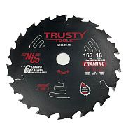 Диск пильный с тефлоновым покрытием Trusty-Tools Framing по дереву 165х20 18T