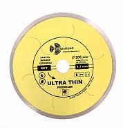 Диск алмазный отрезной 200*25,4 Сплошной ультратонкий hot press UTW505