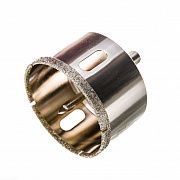 Коронка алмазная по керамике и кафелю с центрирующим сверлом 68мм 400068