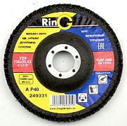 Круг лепестковый торцевой по металлу и нержавеющей стали тип 29 125х22 А Р40 RinG