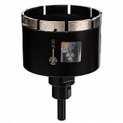 Коронка алмазная по керамограниту 80 мм Серебряная пайка GCB770