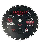 Диск пильный Trusty-Tools Framing по дереву с тефлоновым покрытием 184х16 24T