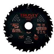 Диск пильный Трасти Framing с тефлоновым покрытием по дереву 190х30 24T