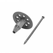 Тарельчатый дюбель с гвоздем по пеноблокам GNINR-50-6-LIP - упаковка 100 шт.