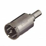 Коронка алмазная по керамике и кафелю с центрирующим сверлом 28мм  400028