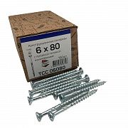 Конструкционные саморезы TCC 6х80 потайные (100 шт)