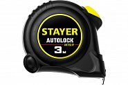 STAYER АutoLock 3м / 16мм рулетка с автостопом