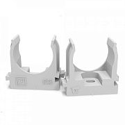 Крепеж-клипса для труб для монтажного пистолета серая в п/э d25 мм (100шт/700шт уп/кор) Промрукав