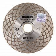 Диск алмазный отрезной 115*25*22,23 Hilberg Master Сeramic HM521