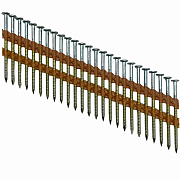 Гвозди реечные 21° на пластике 60 мм ершеные оцинкованные (4000 шт)