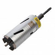 Коронка алмазная по бетону 72*150 мм Hilberg Laser Deep Drill HD372
