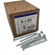 Конструкционные саморезы TCC 6х90 потайные (100 шт)