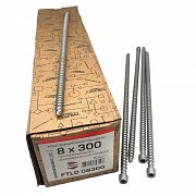 Конструкционные саморезы FTLD 8х300 полнорезьбовые (50 шт)