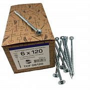 Конструкционные саморезы TCF 6х120 тарельчатые (100 шт)