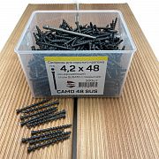 Саморезы для скрытого крепежа CAMD 4.2х48 из нержавеющей стали (500 шт)
