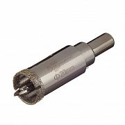 Коронка алмазная по керамике и кафелю с центрирующим сверлом 20мм  400020