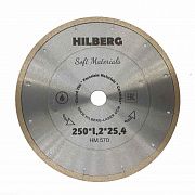 Диск алмазный отрезной 250*25,4 Hilberg Soft Materials Hyper Thin 1,2 mm HM570