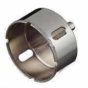 Коронка алмазная по керамике и кафелю с центрирующим сверлом 70мм 400070