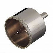 Коронка алмазная по керамике и кафелю с центрирующим сверлом 55 мм  400055