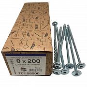 Конструкционные саморезы TCF 8х200 тарельчатые (50 шт)