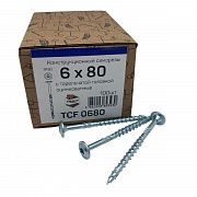 Конструкционные саморезы TCF 6х80 тарельчатые (100 шт)