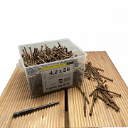 Саморезы для скрытого крепежа CAMD 4.2х78 из нержавеющей стали (250 шт)