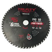 Диск пильный Trusty-Tools Fine Finish чистый рез 260х30 60T