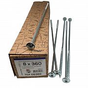 Конструкционные саморезы TCF 8х360 тарельчатые (50 шт)