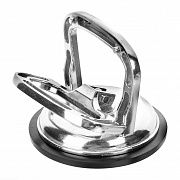 Присоска алюминиевая зажимная одинарная для плитки и стекла 123 мм, 282001