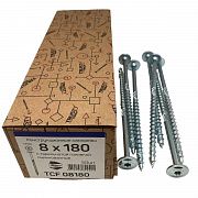 Конструкционные саморезы TCF 8х180 тарельчатые (50 шт)
