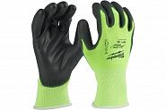 Сигнальные перчатки Milwaukee с уровнем сопротивления порезам 1, размер XL/10