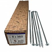 Конструкционные саморезы TCC 8х360 потайные (50 шт)