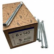 Конструкционные саморезы TCC 6х140 потайные (100 шт)