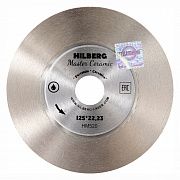 Диск алмазный отрезной 125*25*22,23 Hilberg Master Сeramic сплошной HM520