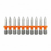 Гвозди-шпильки c резьбой по бетону и металлу GNGM6-8-22-BT