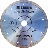 Диск алмазный отрезной 180*25,4 Hilberg Soft Materials Hyper Thin 1,2 mm HM540