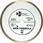 Диск алмазный отрезной 250*25,4 Сплошной W407