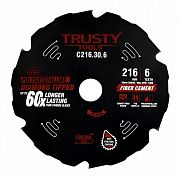 Диск пильный Trusty-Tools по фиброцементу 216x30 6T